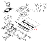 BH Fitness BladeZ T6 Sport Pro Treadmill Rear Back Idler Roller BHT6-82-hydrafitnessparts