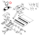 BH Fitness BladeZ T6 T8 Sport Treadmill Display Console Assembly BHT6S-1-hydrafitnessparts