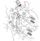 BH Fitness LK500X LK700X S3Xi S5Xi Elliptical Right Fixed Handle Bar LK500X-G-hydrafitnessparts