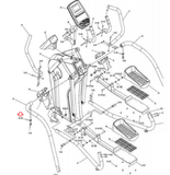 BH Fitness LK500X LK700X S3XiB S5XiB Elliptical Screw M6-1.0-25.5mm LK500X-V-10-hydrafitnessparts