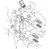 BH Fitness LK500X S3XiB S5XiB Elliptical Left or Right pedal LK500X-N & LK500X-O-hydrafitnessparts