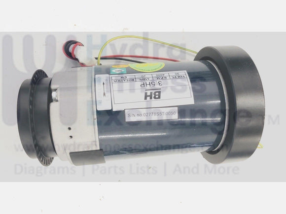 BH Fitness - S5Ti Treadmill Drive Motor Without Speed Sensor 3.5 HP-hydrafitnessparts