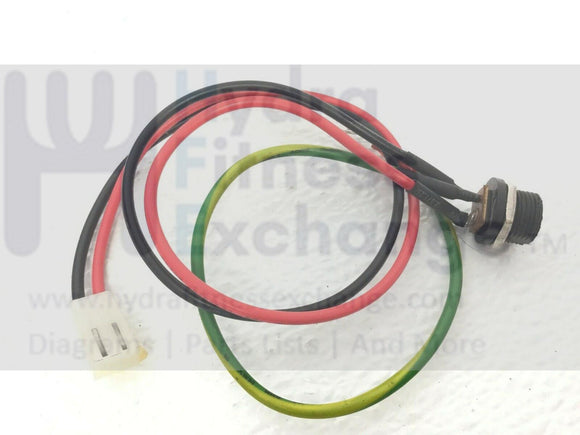 BH Fitness X8 2008 BL27 3588 Elliptical Input Jack Power Inlet Wire Harness-hydrafitnessparts