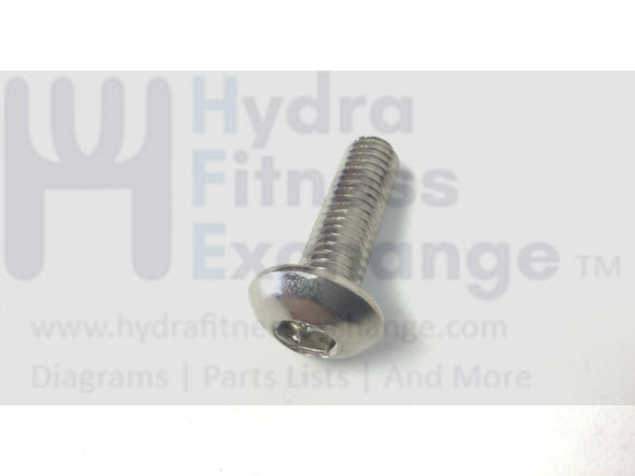 BH Fitness XS5 XS8 Elliptical Button Head Screw M8-1.25X16MM LK520-F7-hydrafitnessparts