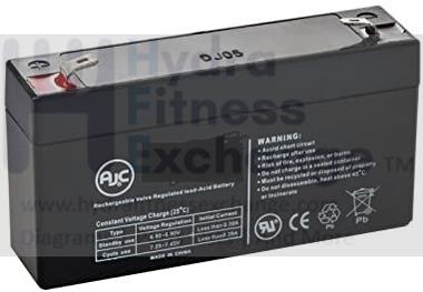 Biodex Clinical Pro UBC 950-148 Upper Body Erg Cycle Bike Battery C12835-hydrafitnessparts