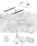 BodyCraft TR1160 Folding Treadmill Rear Idler Roller-hydrafitnessparts