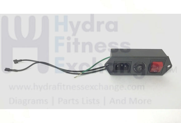 BodyCraft TR1160 Treadmill Complete Power Switch Entry Module Breaker-hydrafitnessparts