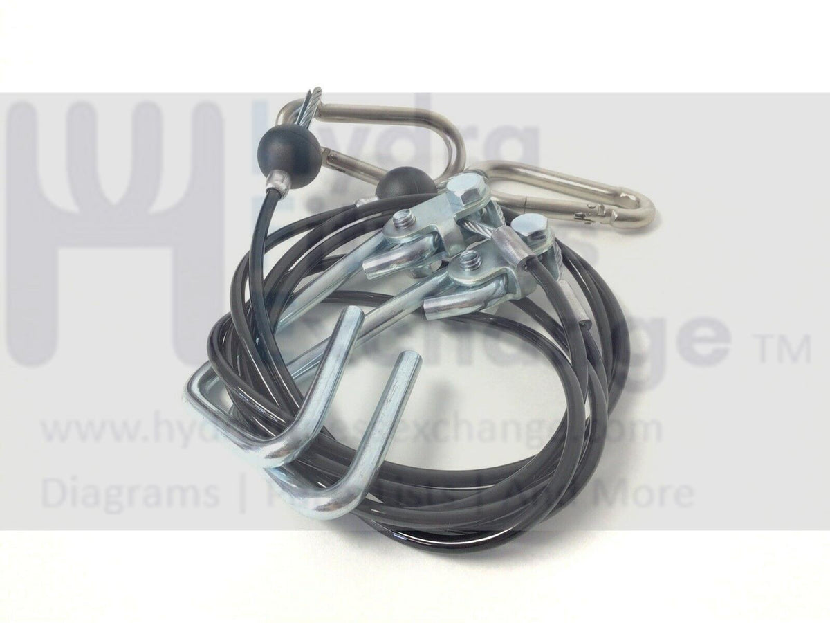 Bowflex Elliptical Replacement Home Gym Cable Pair 1000511020 Formerly ...