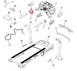 Bowflex Nautilus BXT6 Black Treadmill Left Upper Handlebar Top Cover BXT6-LUHBTC-hydrafitnessparts
