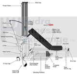 Bowflex Power Pro XTL Home Gym Seat Back Pad Bench Assembly-hydrafitnessparts