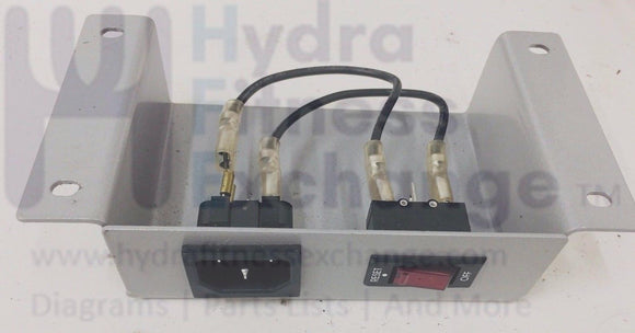 Bowflex TC5500 Treadclimber Treadmill Complete Power Entry Cord Inlet + Switch-hydrafitnessparts