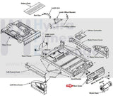 Bowflex Treadclimber TC3000 TC1000 TC5000 Treadmill Rear Base Cover KK-2479-hydrafitnessparts