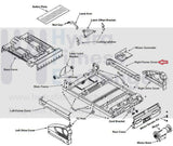 Bowflex Treadclimber TC3000 TC1000 Treadmill Rear Right Frame Cover KK-2481-hydrafitnessparts