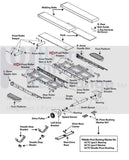 Bowflex Treadclimber TC3000 TC5000 TC1000 Treadmill Front Roller Bracket-hydrafitnessparts