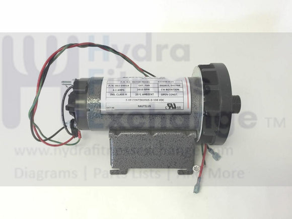 Bowflex Treadclimber Treadmill DC Drive Motor with Flywheel 002-0491A-hydrafitnessparts