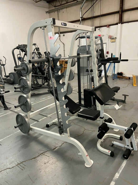 Commercial Grade Smith Machine + Freeweight Squat Rack Combination Home Gym-hydrafitnessparts