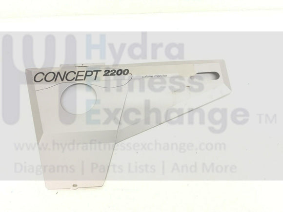 Concept 2200 Calorie Monitor Upright Bike Frame Side Cover-hydrafitnessparts