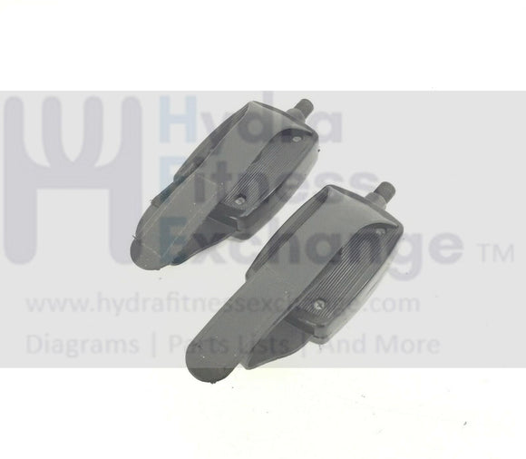 Concept 2200 Calorie Monitor Upright Bike Left & Right Pedal Set w Straps 1/2