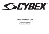 Cybex 17000-01 17010-01 Strength System Owner Manual 17000-999-hydrafitnessparts