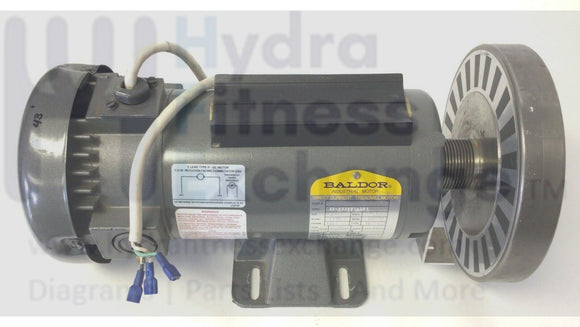 Cybex 300t Treadmill DC Drive Motor with Flywheel 33-23322180G1 or MR-14803-hydrafitnessparts