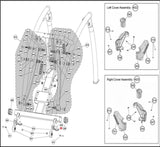 Cybex 360A 362A 350A Arc Trainer Elliptical Transport Wheel Bracket KAF-24011-hydrafitnessparts