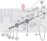 Cybex 400S 500S 700s 800S 2000 530S Upright Stepper Gear Transmission SK-16763-hydrafitnessparts