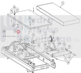 Cybex 425T 445T 455T 550T Treadmill Hex Head Bolt 1/4"-20x1.5mm HS-16628-hydrafitnessparts