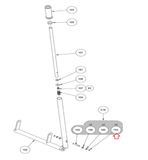 Cybex 50A1-01 50A1-10 Elliptical External Retaining Ring 0.375 BR030231-hydrafitnessparts