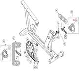 Cybex 525C 525R 625C 625R 770C 770R Recumbent Bike Left Pedal Strap KHX-23401-hydrafitnessparts