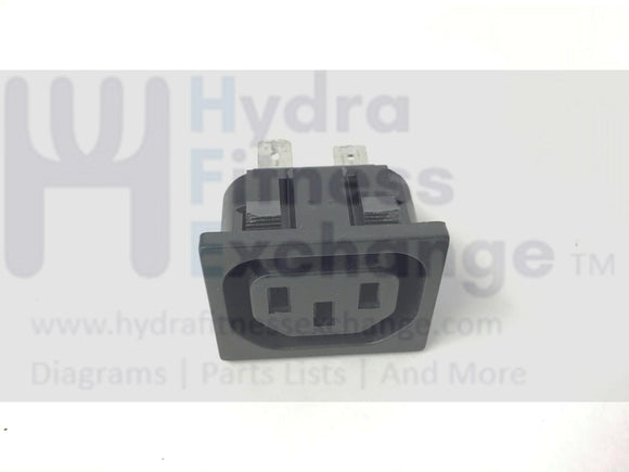 Cybex 530S (SN Z0601-C1003) Upright Stepper Power Entry Socket Courtesy Outlet-hydrafitnessparts