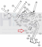 Cybex 530S Upright Stepper Water Bottle Holder HX-19167-hydrafitnessparts