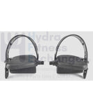 Cybex 625C 625R 750C 750R Stationary Bike Right Pedal Pair With Straps-hydrafitnessparts