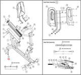 Cybex 625R 750R 770R 525R Recumbent Bike Leveling Foot Leveler HX-22203-hydrafitnessparts