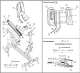 Cybex 625R 750R 770R525R Recumbent Bike Shuttle Rail Extrusion Assembly AX-21387-hydrafitnessparts