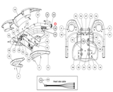 Cybex 625R 770R 525R Recumbent Bike Bottom Heart Rate Grip AX-19670G-hydrafitnessparts