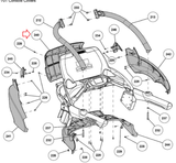 Cybex 625T 770T 790T Treadmill Console Back PL-22557-hydrafitnessparts