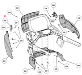 Cybex 625T E3-03 05 LED-09 07 10 Treadmill Upper Console Left Side PL-22574-hydrafitnessparts
