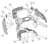 Cybex 625T E3-03 05 LED-09 07 10 Treadmill Upper Console Right Side PL-22575-hydrafitnessparts