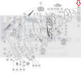 Cybex 750A 750AT 772AT 525AT 625A 625AT 626A Elliptical Crank Arm Cover 740A-353-hydrafitnessparts