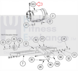 Cybex 750T 751T 770T 770T 525T 625T Treadmill DC Drive Motor MR-20043-hydrafitnessparts