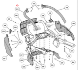 Cybex 770T 790T 625T Treadmill Left Handrail Secondary Assembly AX-22468-hydrafitnessparts
