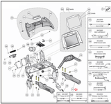 Cybex 770T 790T 625T Treadmill Right Handrail Primary Assembly AX-22467-hydrafitnessparts
