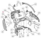 Cybex 770T 790T Treadmill Console Left Side Upper with Handrail PL-22576-hydrafitnessparts