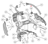 Cybex 770T 790T Treadmill Console Right Side Upper with Handrail PL-22577-hydrafitnessparts
