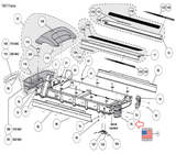 Cybex 790T 625T 770T Treadmill Left Rear Roller End Cap PL-22817-hydrafitnessparts