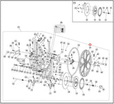 Cybex Arc 350A 360A 362A Elliptical Drive Pulley with Axle and Bearing PL-20326-hydrafitnessparts