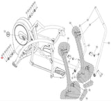 Cybex Arc Trainer 360A 362A Elliptical Hex Bolt M8X16 KHS-20925-hydrafitnessparts
