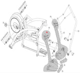 Cybex Arc Trainer 360A 362A Elliptical Hex Cap Screw M8 X 25 KHS-21990-hydrafitnessparts