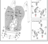 Cybex Arc Trainer 360A 362A Elliptical Right Inner Bottle Water Cover KPL-22066-hydrafitnessparts