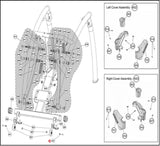 Cybex Arc Trainer 360A Elliptical Button Head Wheel Screw M10-1.5-50mm KHS-24012-hydrafitnessparts